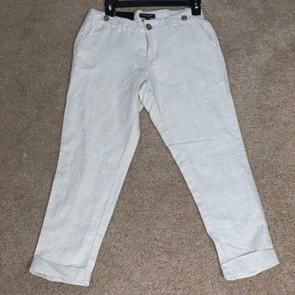 Women’s linen Banana Republic capris size 0